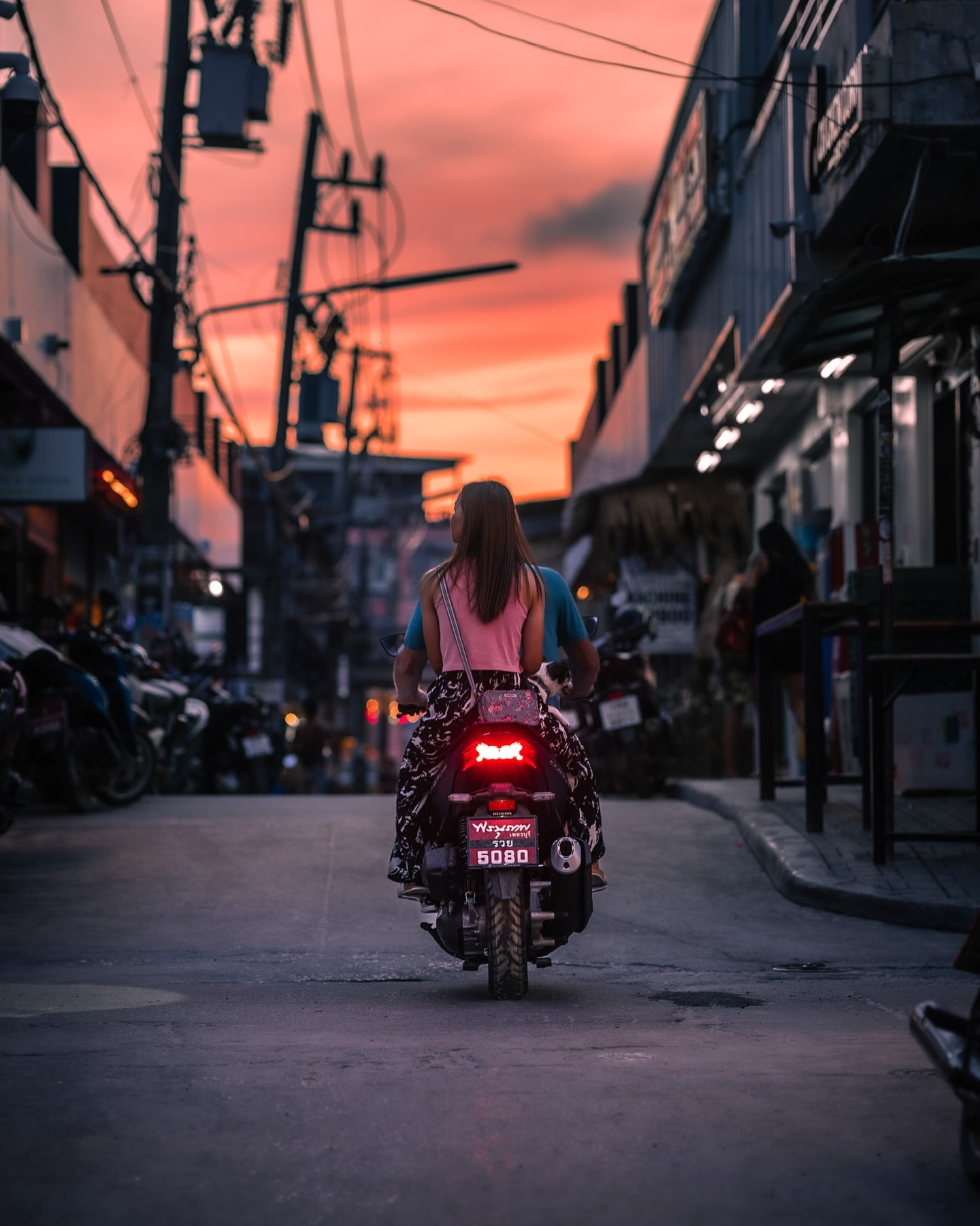 Fotografia urbana al tramonto